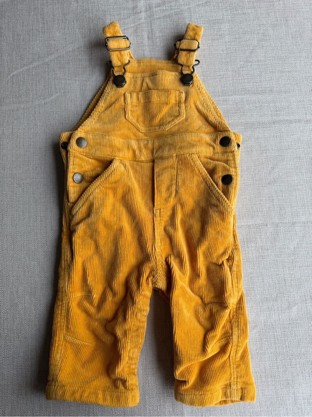 Hanna Andersson Yellow Corduroy Overalls